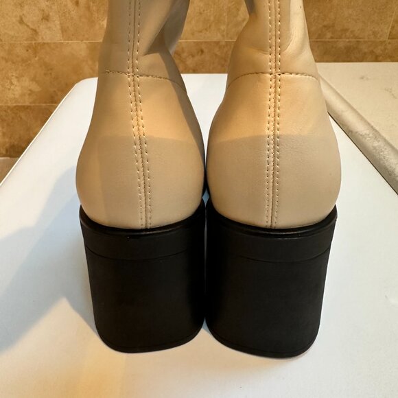 Call It Spring | Steffanie Faux-Leather Calf-Length Platform Boots - Size 9 - Picture 7 of 12